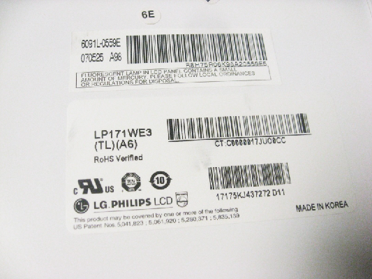 Original LP171WE3-TLA6 LG Screen Panel 17.1" 1680*1050 LP171WE3-TLA6 LCD Display